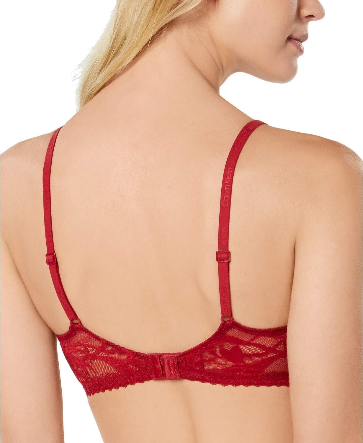 Бюстгальтер Calvin Klein Perfectly Fit Perrenial с глубоким вырезом и легкой подкладкой, Ember Blaze — фото 2