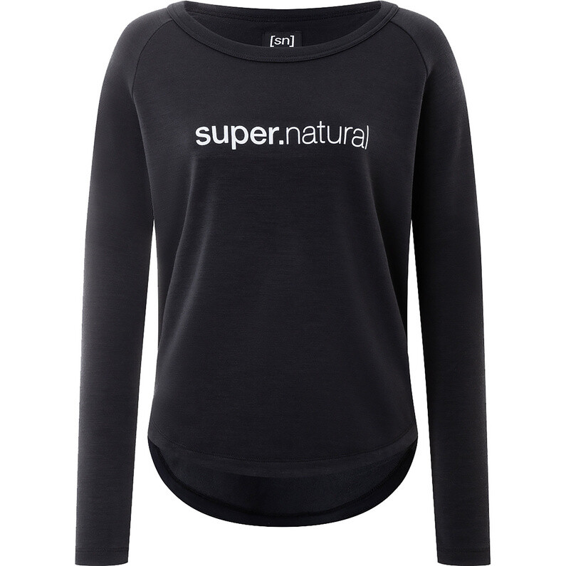 

Женский повседневный свитер с круглым вырезом Super.Natural, черный