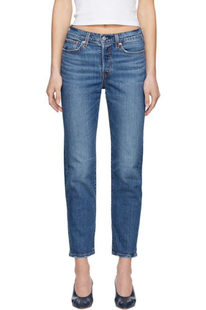 

Синие джинсы Wedgie Straight Fit Levi's