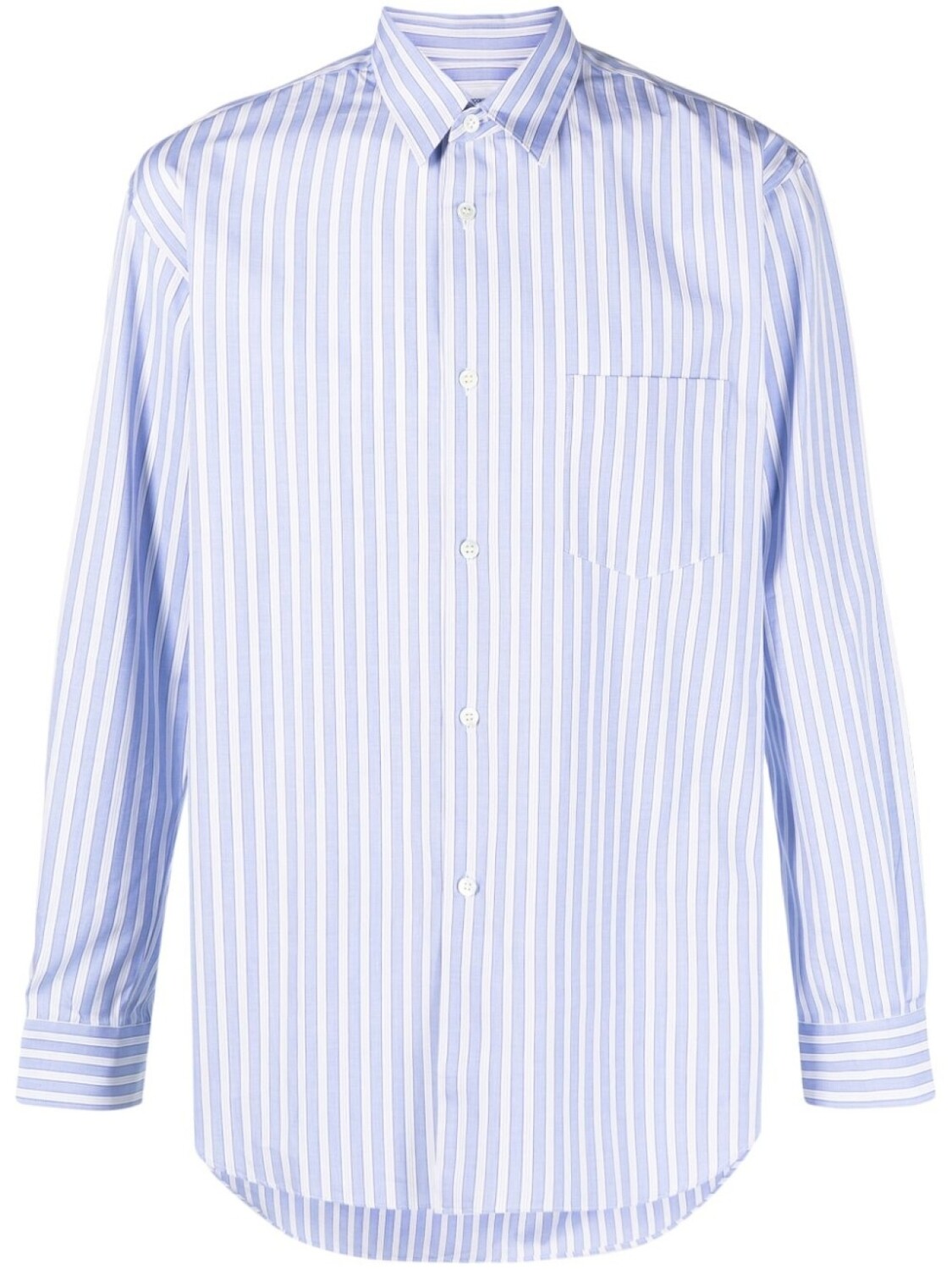 

Comme Des Garçons Shirt полосатая рубашка с накладным карманом, синий