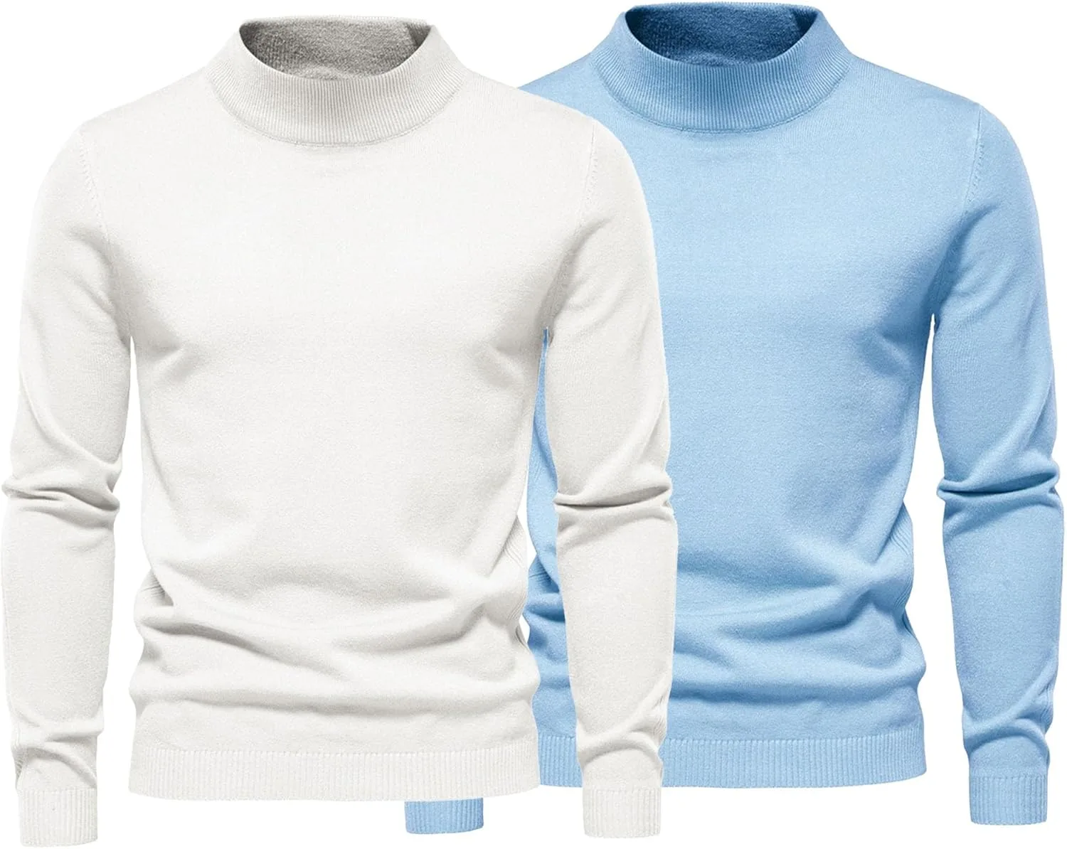 

2 упаковки мужских водолазок Slim Fit Maiyifu-GJ