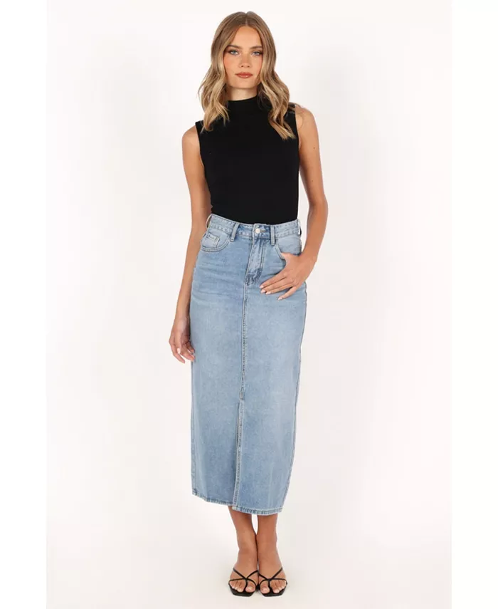 

Юбка миди Dana Denim Petal and Pup, синий