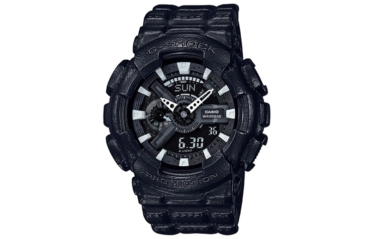 

Мужские часы Casio GA-110BT-1A серии Dual Display с жидкокристаллическим и аналоговым дисплеем черные
