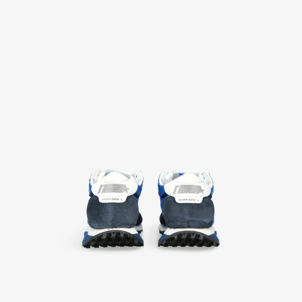 Беговые кроссовки Golden Goose Running marathon из замши и сетки с низким верхом, мультиколор — фото 4