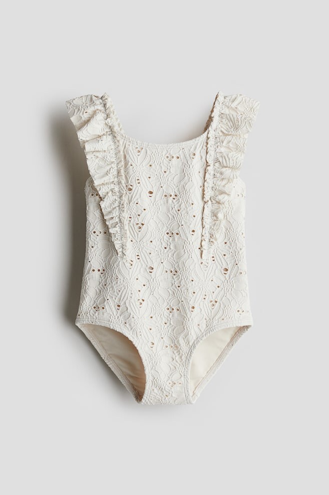 

Купальник со структурой H&M, бежевый