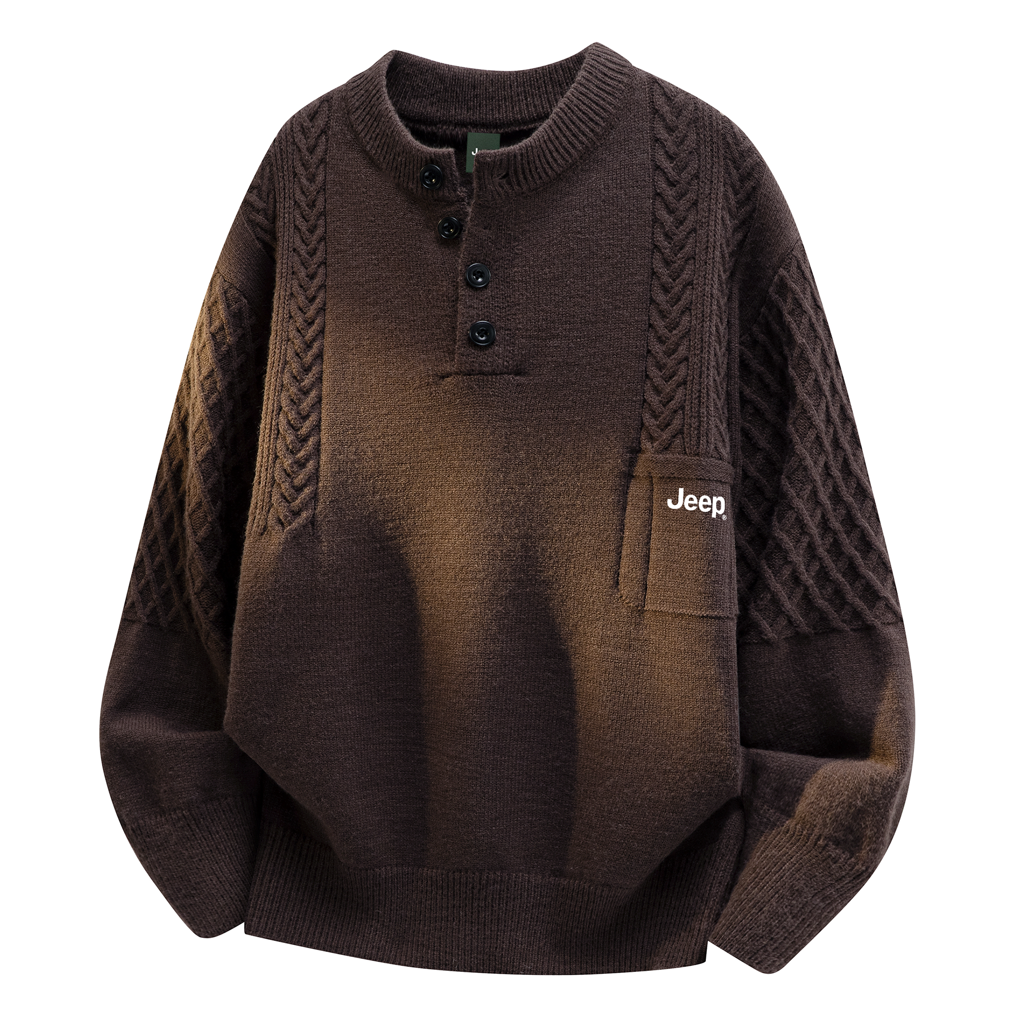 

Свитер Unisex Crew Neck Thickened Base Layer Jeep, coffee