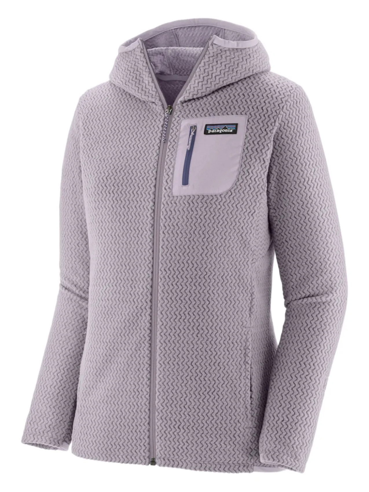 

Толстовка с капюшоном Patagonia R1 Air, фиолетовый