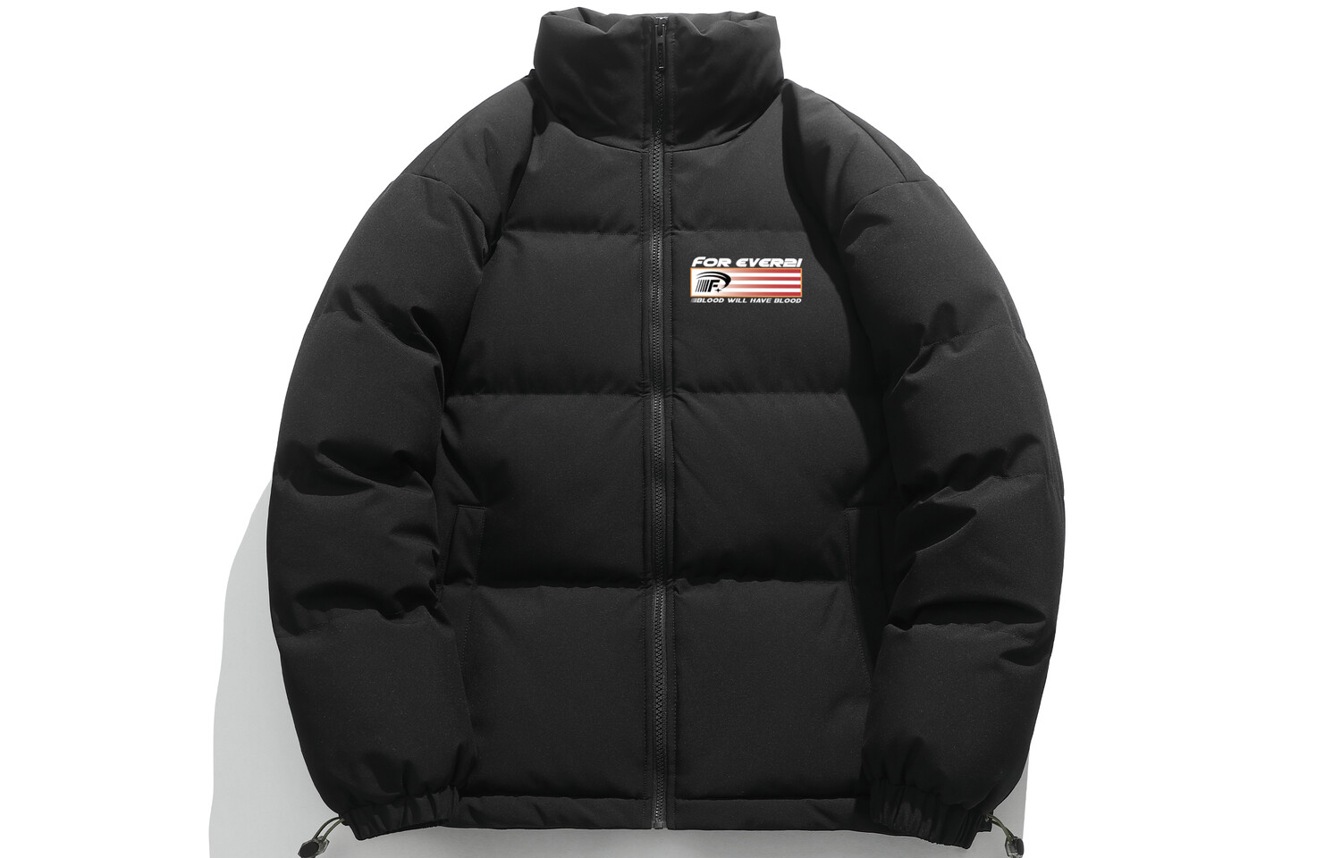 

Куртка Forever 21 Puffer Unisex, черный