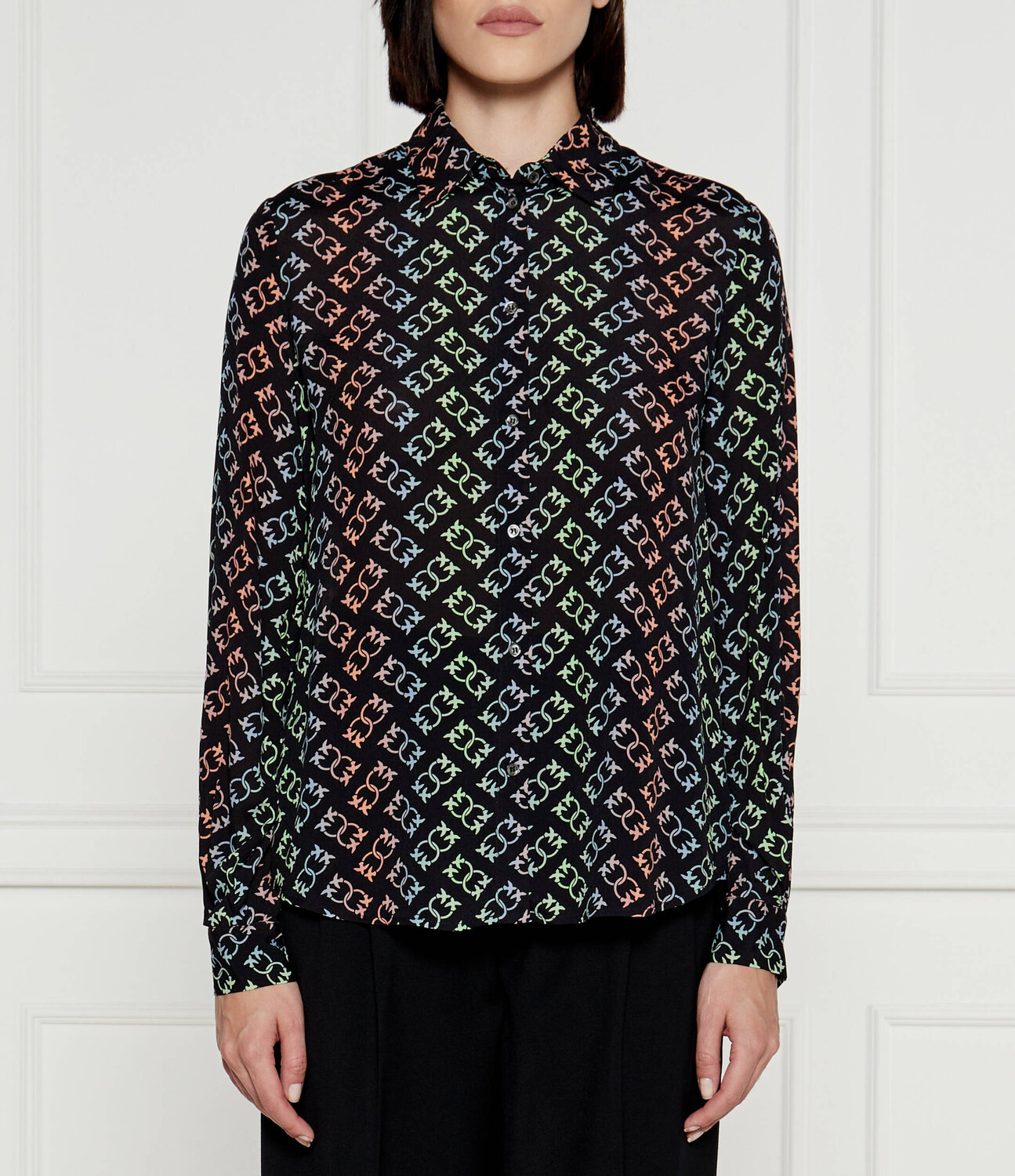 

Рубашка Pinko NORA Regular Fit, черный