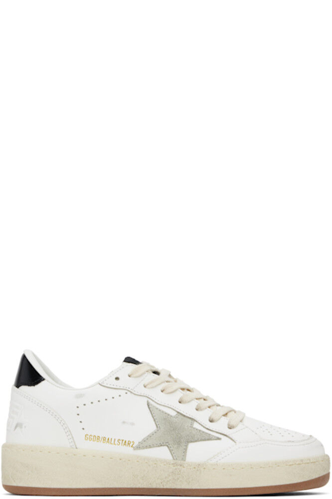 

Белые кроссовки Ball Star Golden Goose