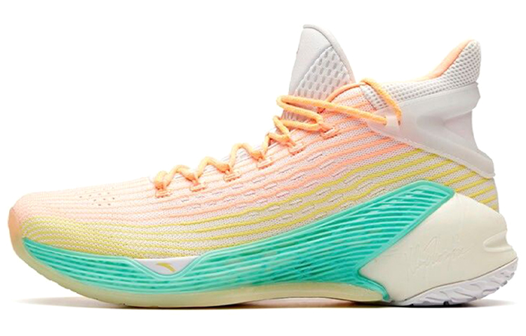 

ANTA KT4 Klay Thompson, Playoffs The Depth Of A Quiet Stream баскетбольные кроссовки мужские высокие белые красные желтые зеленые