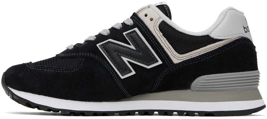 Черные кроссовки 574 Core New Balance, черный/белый — фото 3