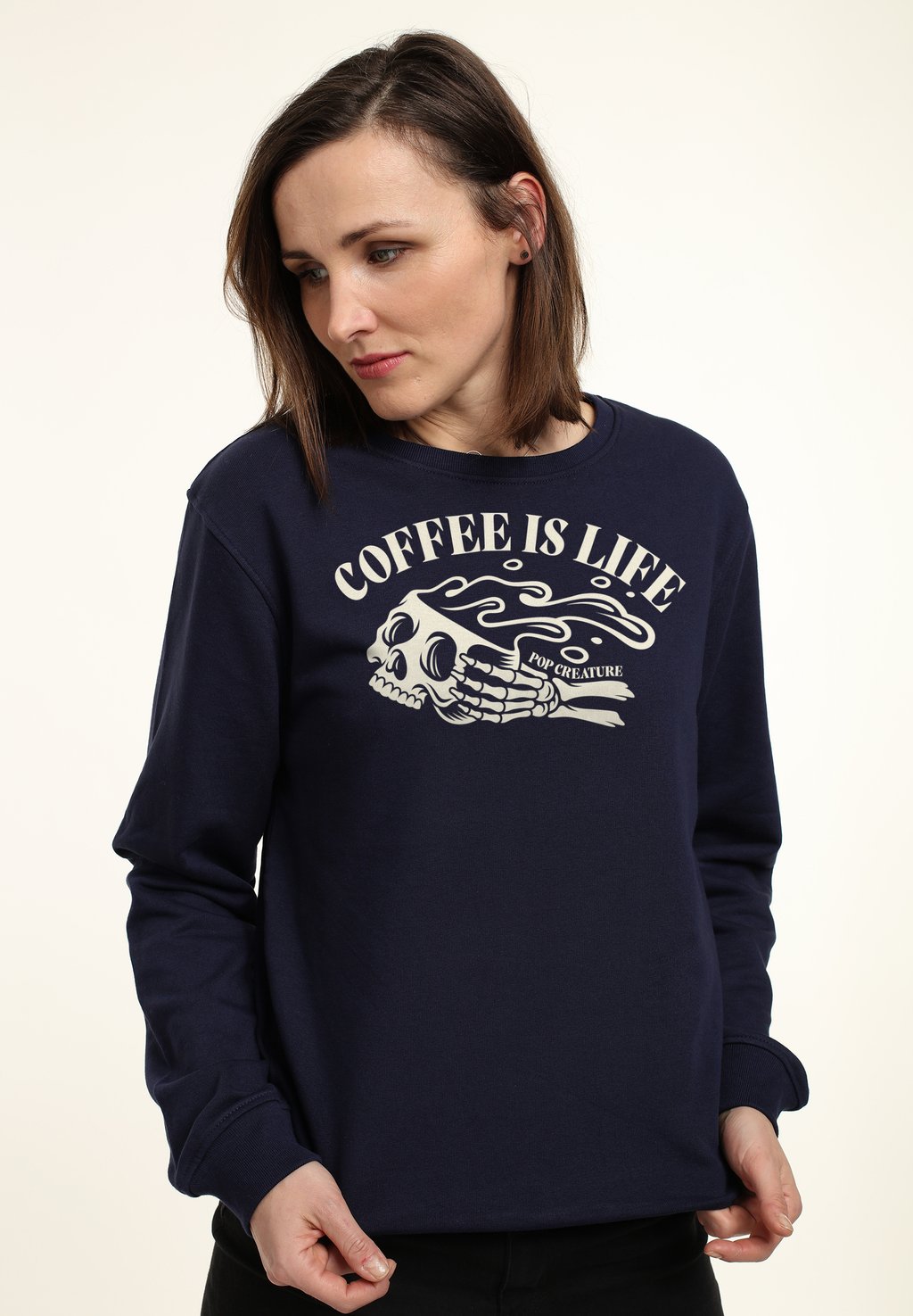 

Толстовка POP CREATURE COFFEE IS LIFE Henry Tiger, темно-синий