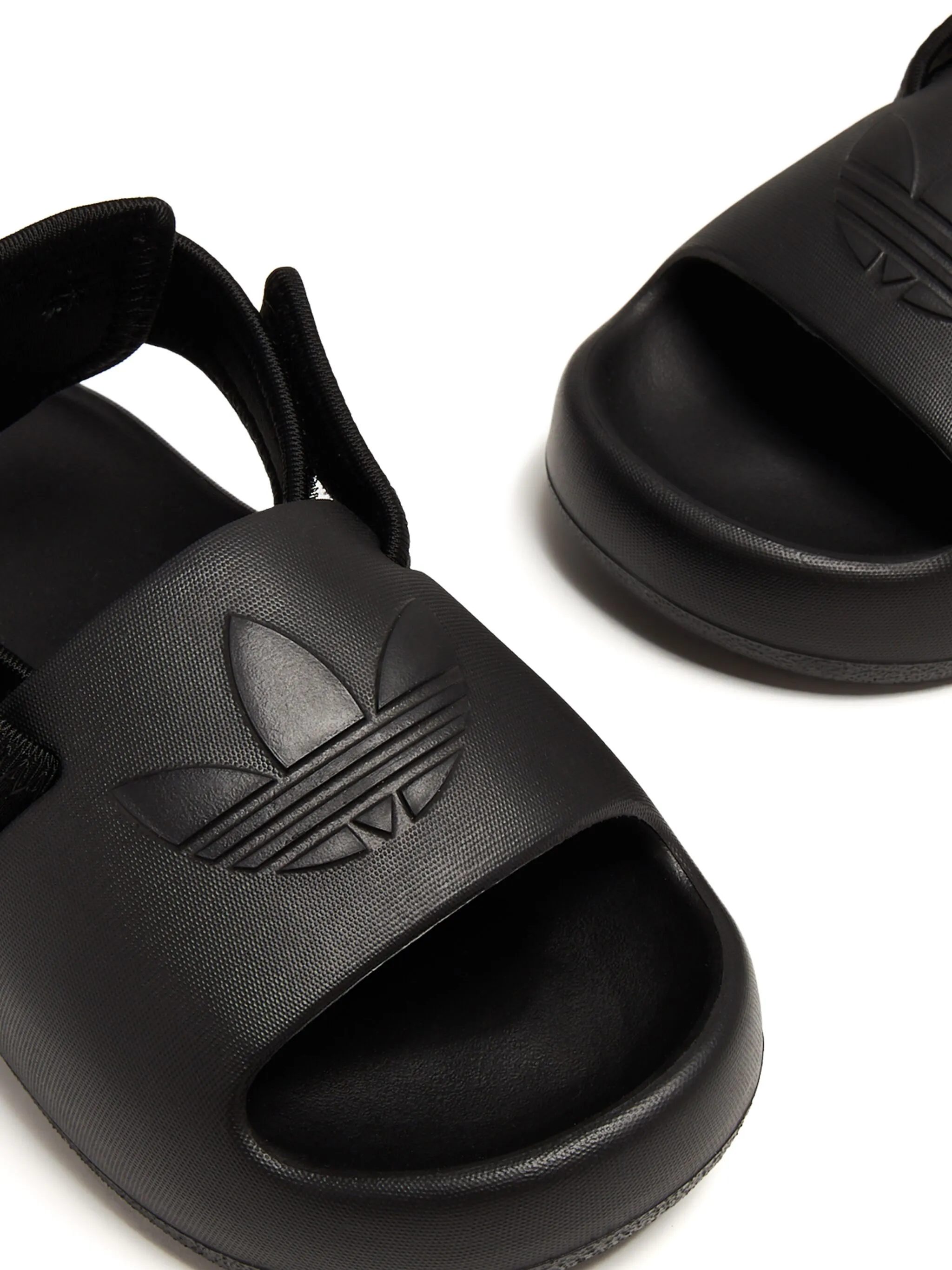 Сандалии на липучках с логотипом Adidas Kids, черный — фото 2