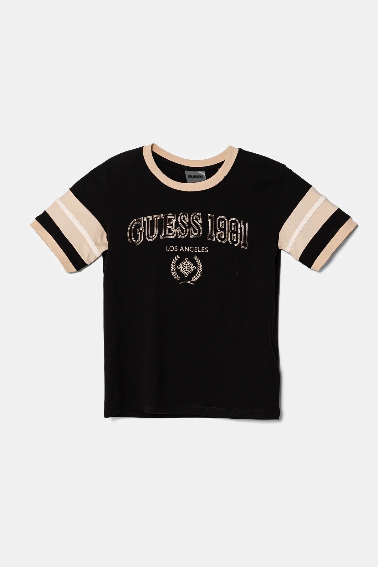 

Футболка из хлопка для детей Guess, черный