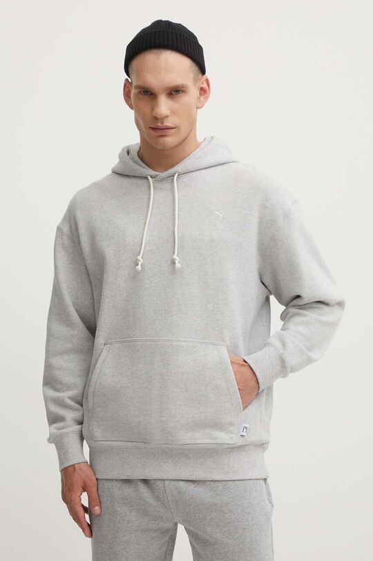 

Хлопковая толстовка Puma, серый