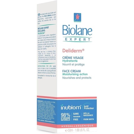 

Увлажняющий крем для лица Expert Deliderm 50 мл Biolane