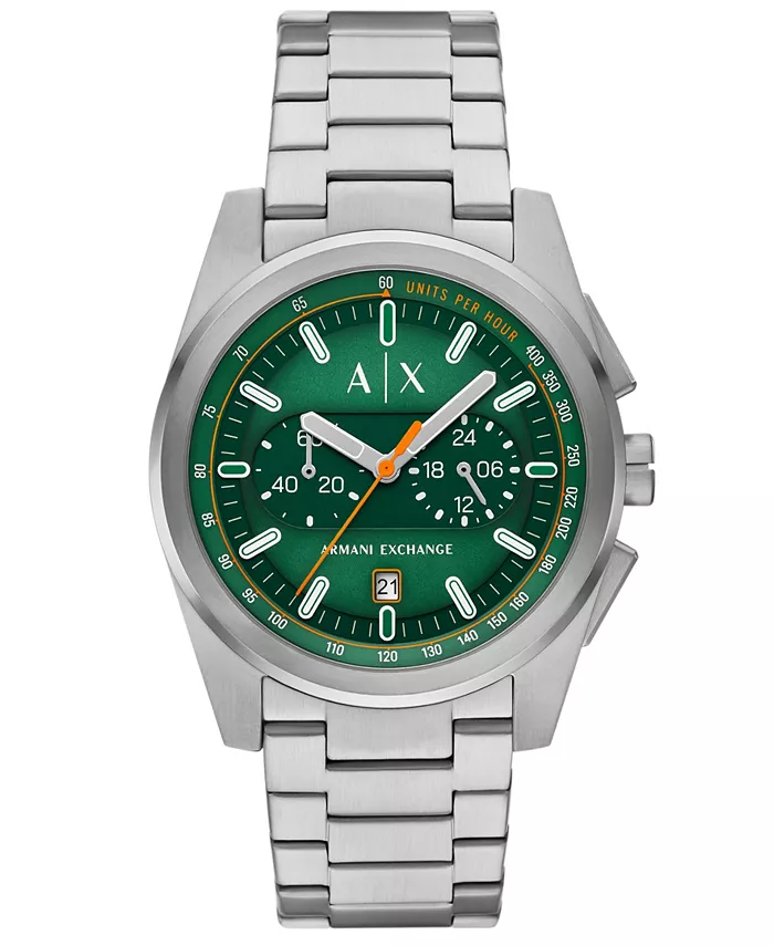 

Мужские кварцевые часы-хронограф из нержавеющей стали, серебристые, 42 мм A|X Armani Exchange