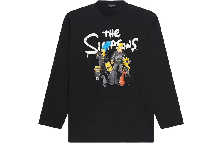 

Лонгслив мужской Balenciaga The Simpsons, черный