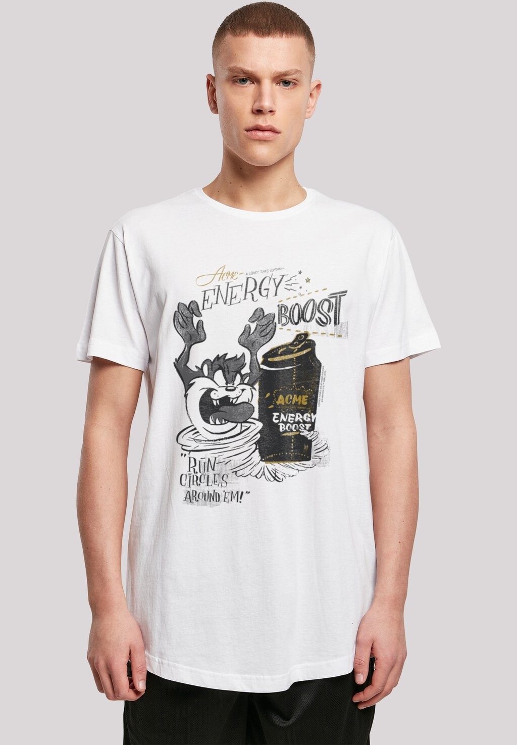 

Футболка с принтом LOONEY TUNES TAZ ENERGY BOOST F4NT4STIC, белый