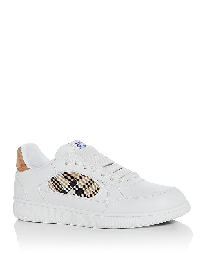 

Мужские кроссовки низкие Terrace Check Burberry, белый