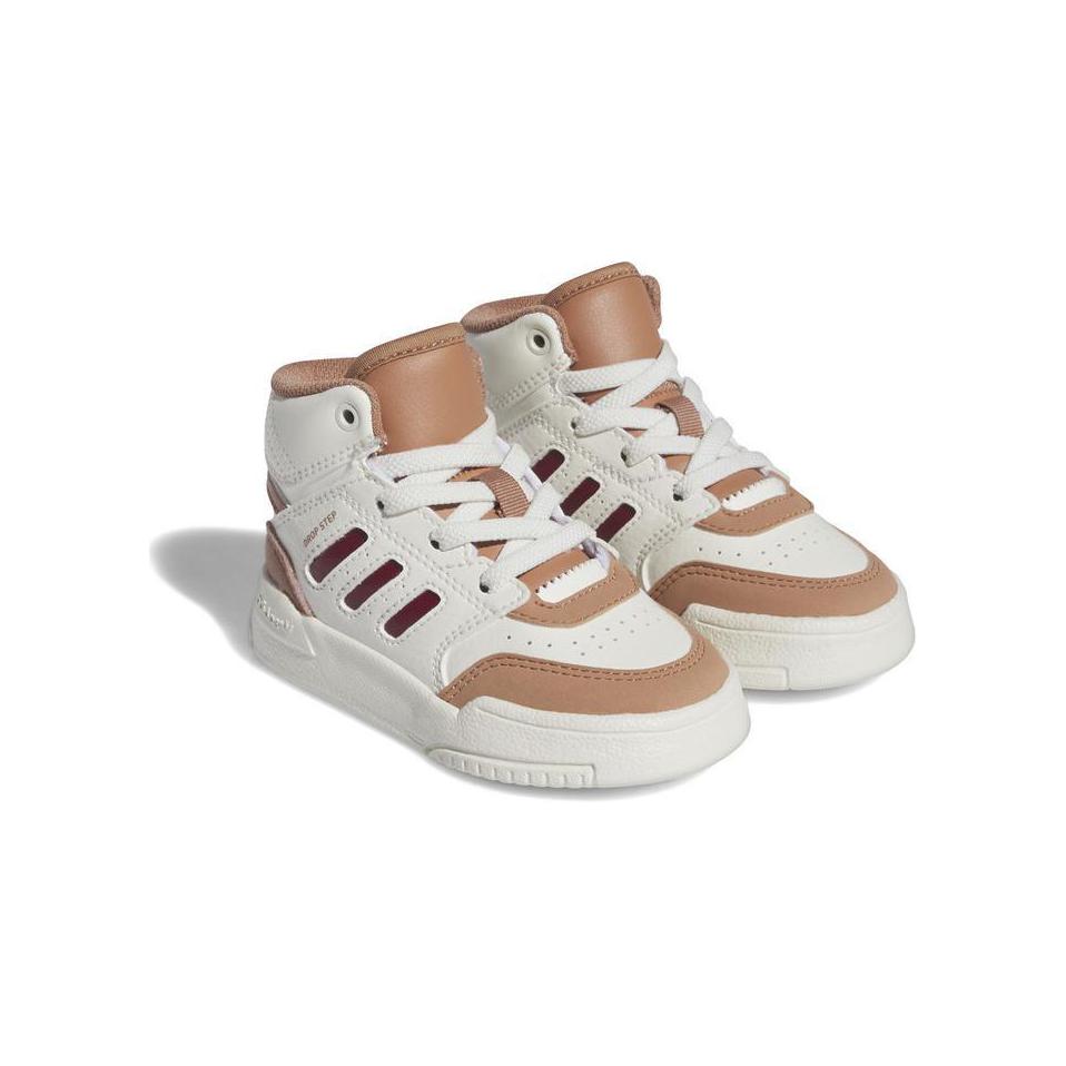 

Drop Step EL J Устойчивые к истиранию кроссовки Mid Top для малышей Белый Коричневый Младенцы и малыши Adidas