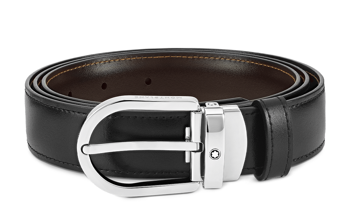 

Кожаный ремень с овальной пряжкой MONTBLANC