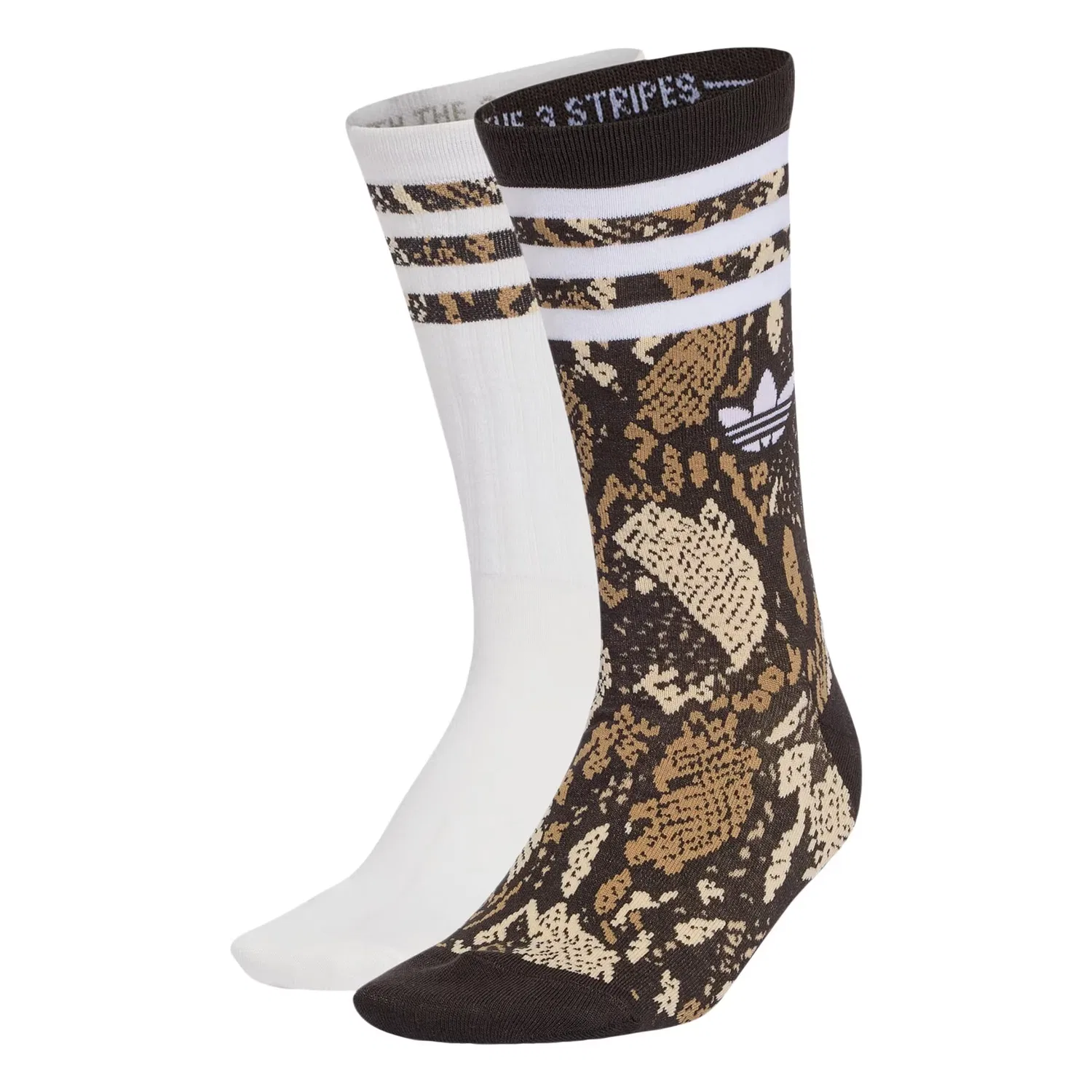 Носки Adidas Originals Snake Crew темно-коричневый, белый