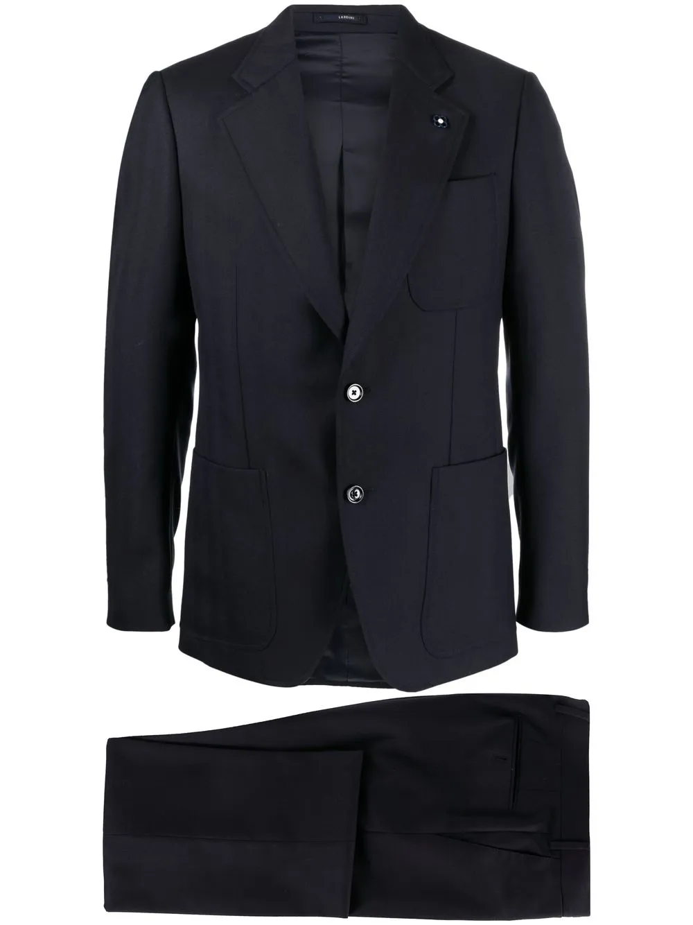 

Костюм с однобортным пиджаком Lardini, синий