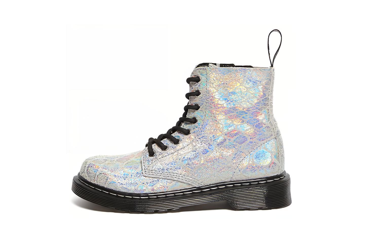 

1460 Детские ботинки PS Серебристо-белые Dr.Martens