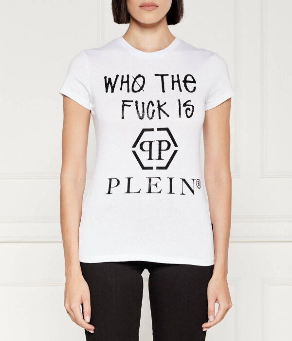 

Сексуальная чистая футболка Slim fit Philipp Plein, белый
