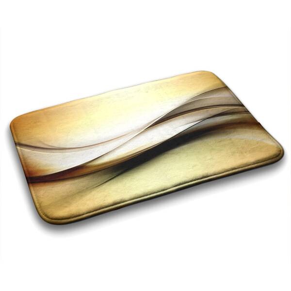 

Коврик для ванной Tulup Goldene Abstraktion, 90x1x90 см, желтый