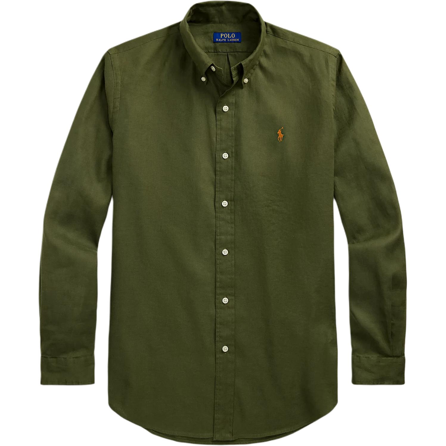 

Хлопковая рубашка Polo Ralph Lauren, зеленый