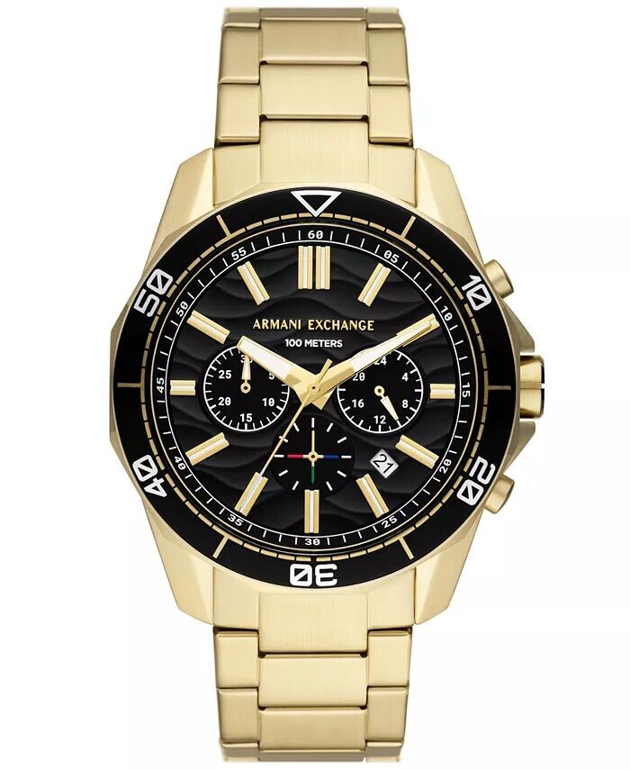 

Мужские часы Spencer Chronograph из нержавеющей стали золотистого цвета, 44 мм A|X Armani Exchange