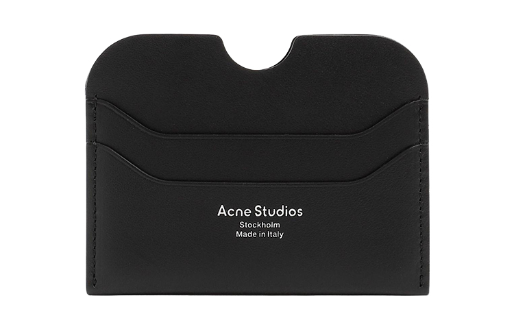 

Acne Studios Кожаный держатель карт большого размера для женщин, черный