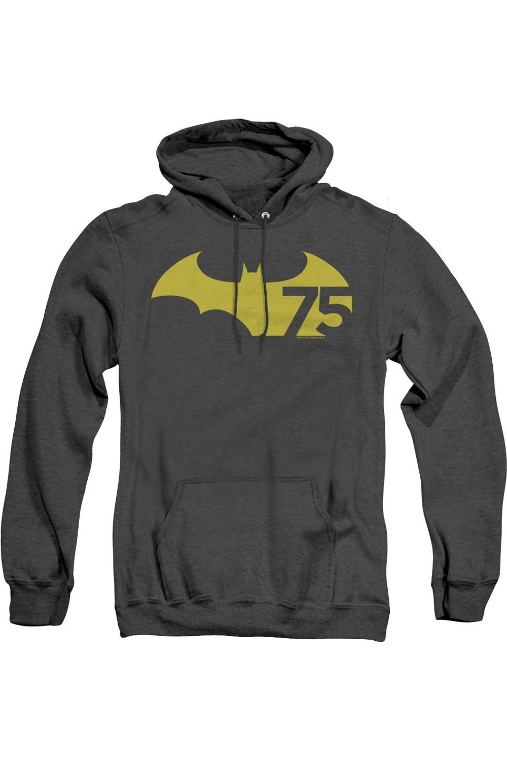 

Batman 75 Logo 2 Adult Heather Hoodie / Толстовка с капюшоном Gildan, черный
