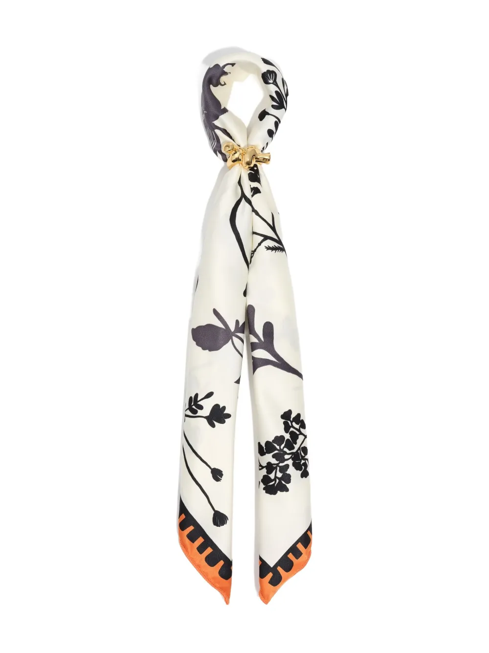 

Платок с цветочным принтом Bimba Y Lola, белый