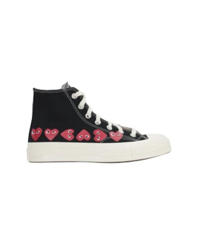 

Высокие кроссовки из парусины Comme Des Garçons Play, черный