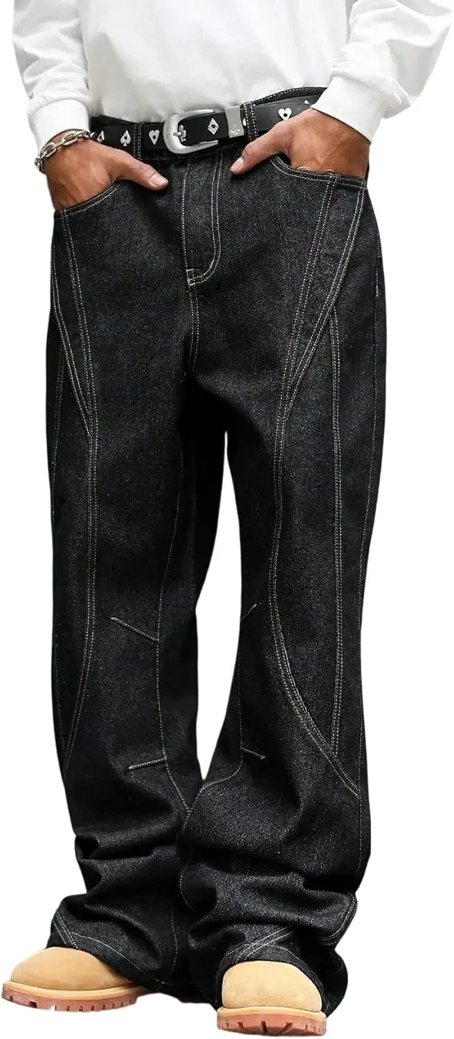 Джинсы клеш черные, Men's Fashion