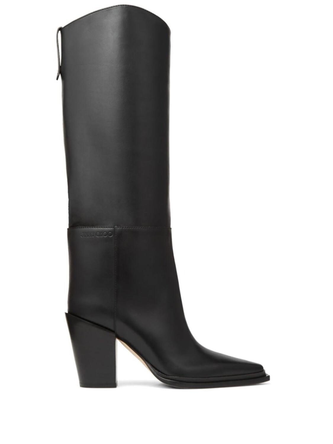 Jimmy Choo сапоги Cece 80 с заостренным носком, черный