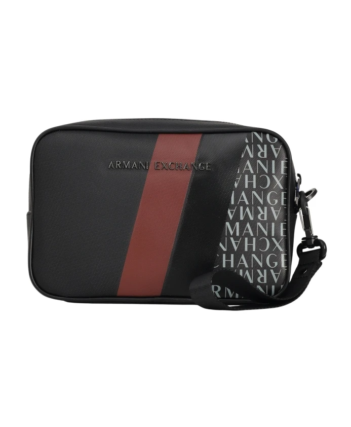 

Элегантная современная бордово-черная клатч-сумочка Armani Exchange, черный