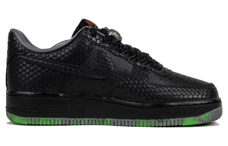 Nike Air Force 1 Low Prm Halloween 2023, черно-зеленая — фото 2