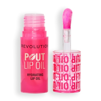

Revolution Pout Lip Oil Nourishing Tinted High Shine Non Sticky Revolution Beauty