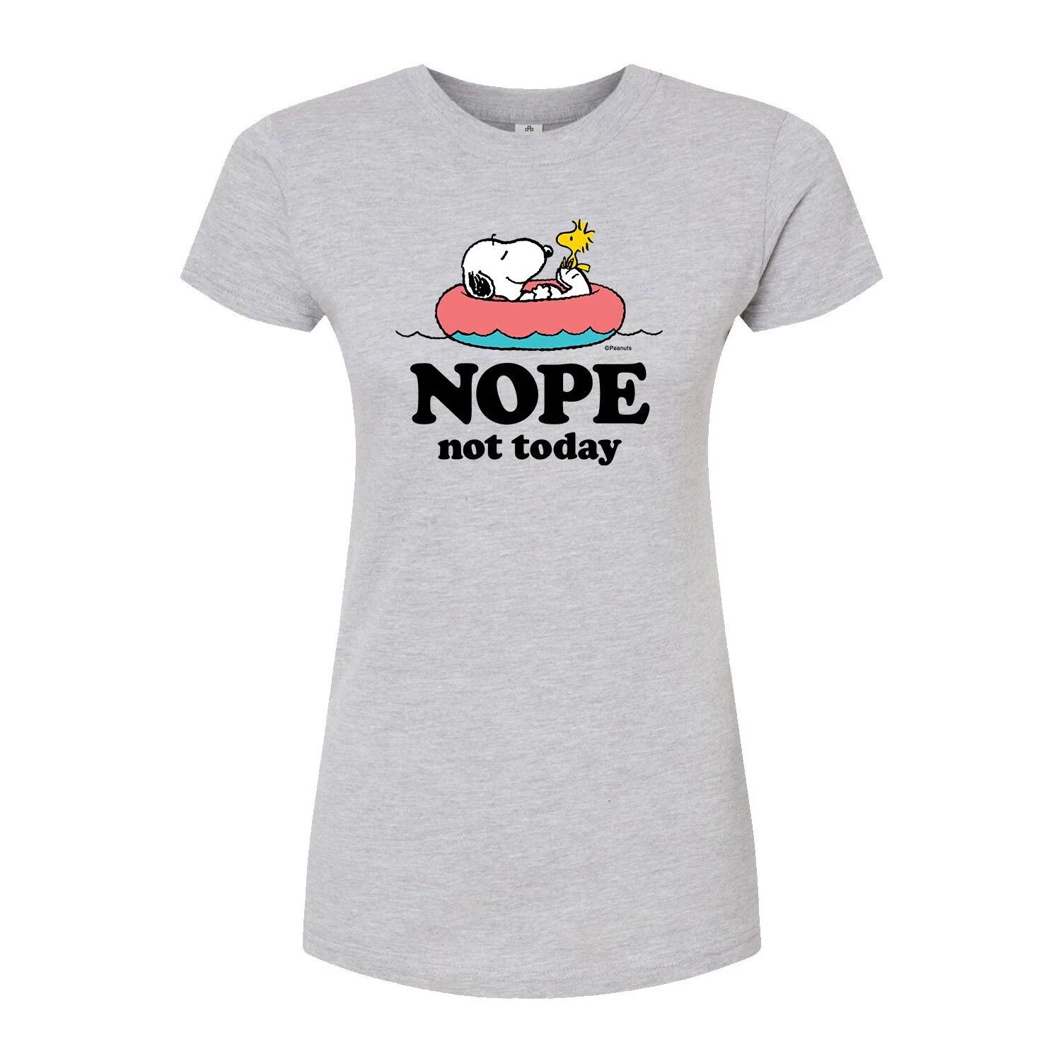 

Облегающая футболка для юниоров Peanuts Nope Not Today Licensed Character, серый