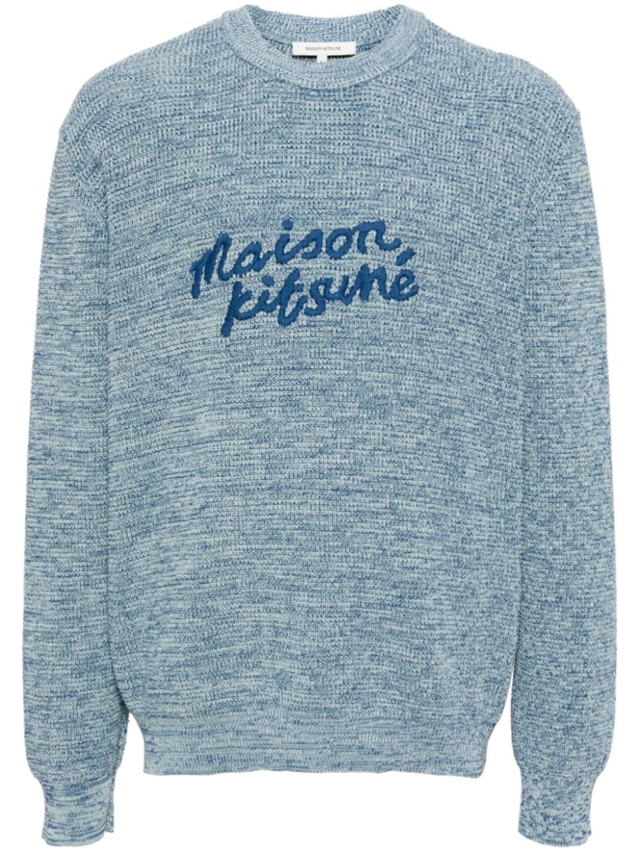 

Джемпер Handwriting с вышитым логотипом Maison Kitsuné, синий