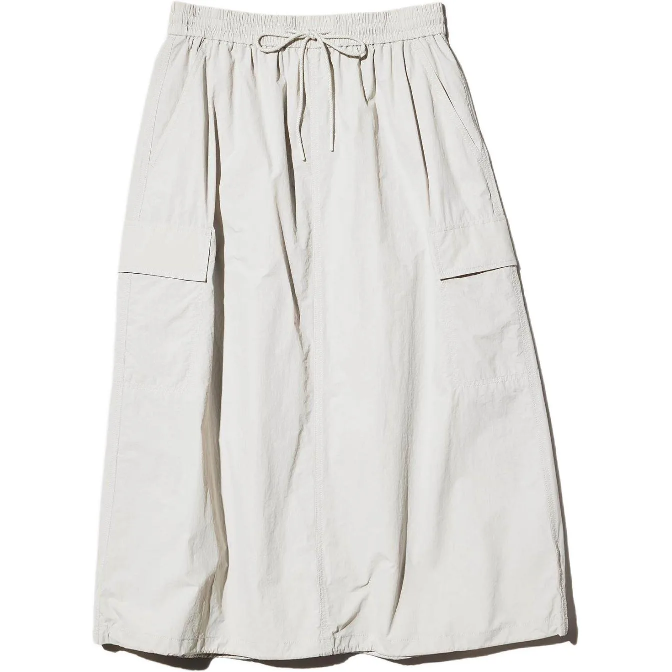 Юбка длинная женская Casual SS26 UNIQLO, светло-серый