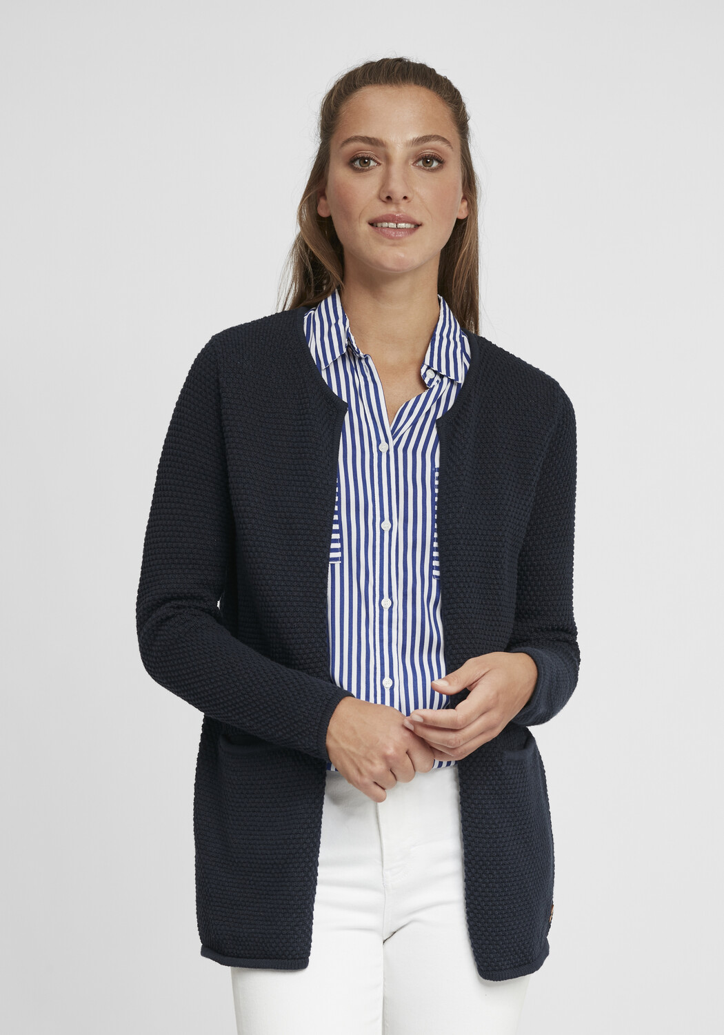 

Кардиган Oxmo Strickjacke, серый