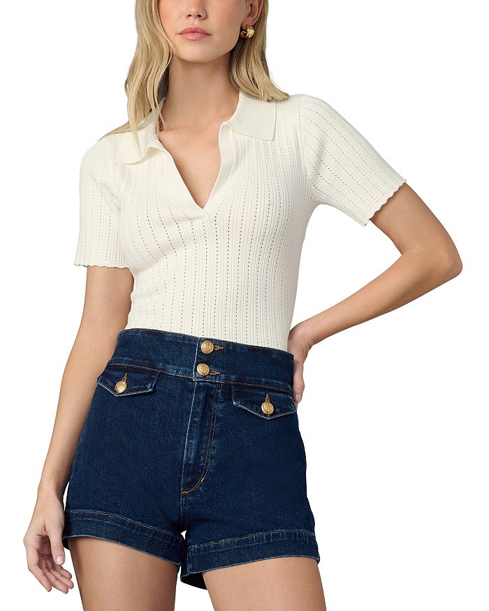 

Джемпер с ажурной вязкой Jess Pointelle Joe's Jeans, белый