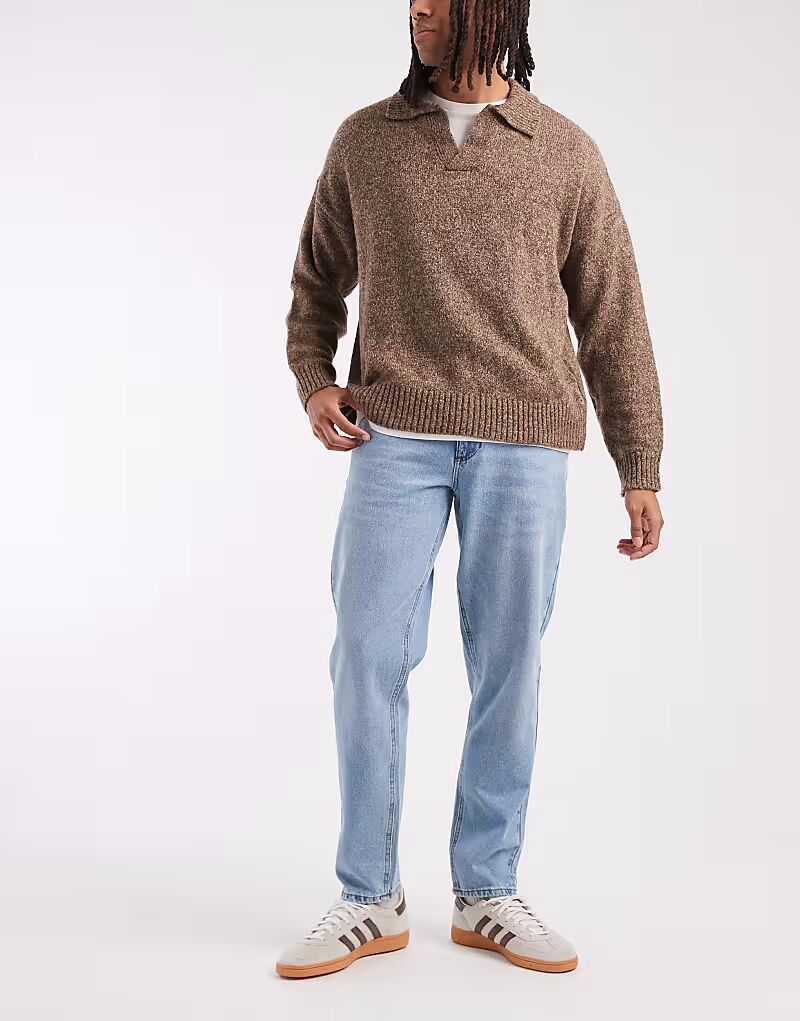 

Зауженные джинсы светло-голубого цвета Asos Design