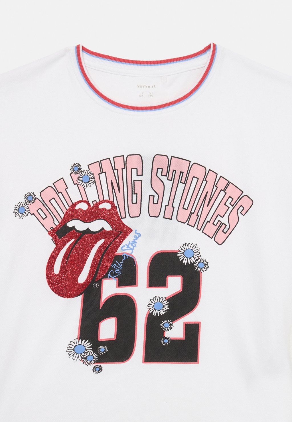 Футболка с принтом NKFACARA ROLLINGSTONES Name it, белый — фото 3